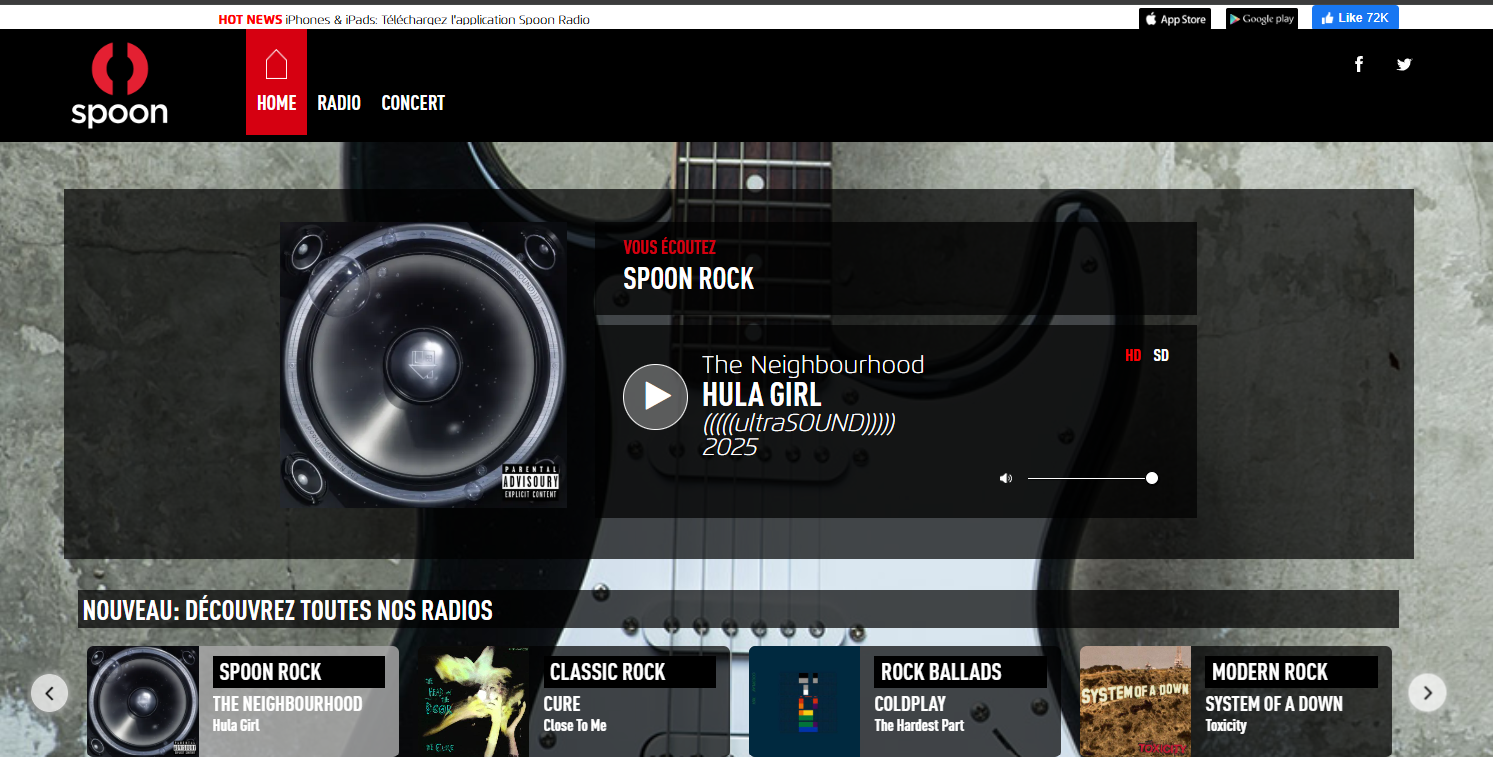 La radio télé du rock