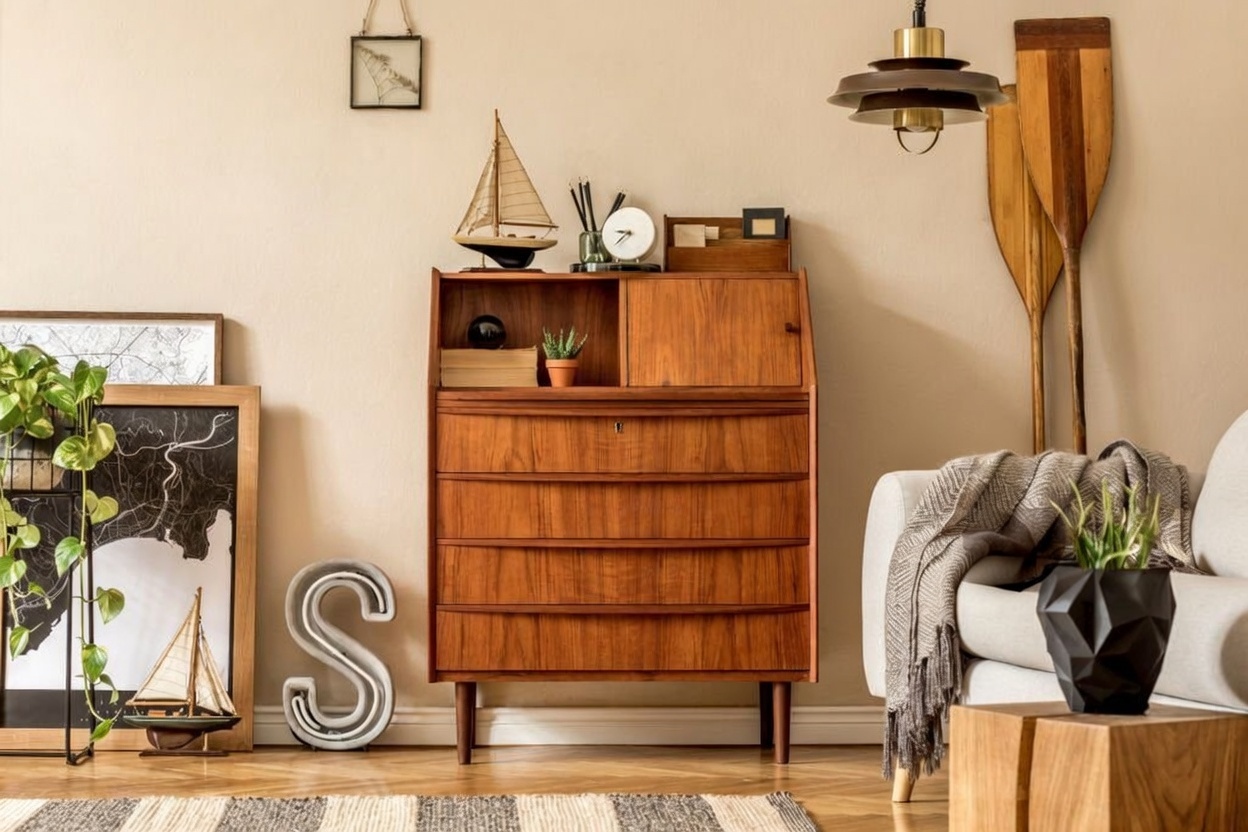Superbe meuble tv esprit scandinave (modèle Stockholm) – P.I.B.
